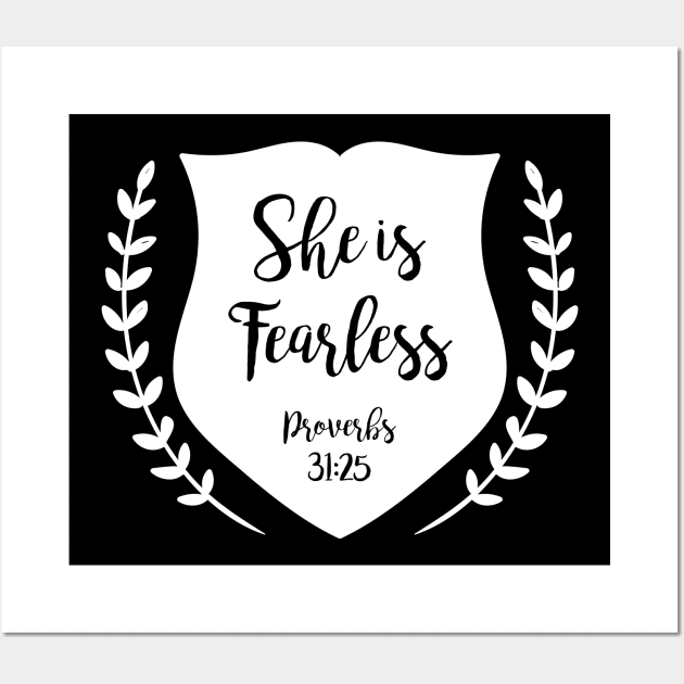 She Is Fearless Wall Art by Wear Your Breakthrough